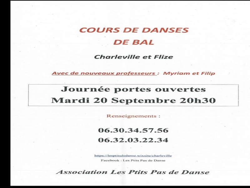 cours de danse